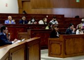 Defensa. Julio César Sarango ha sido designado por Guadalupe Llori como su defensor.