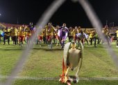 Aucas se coronó campeón de la LigaPro, ante Barcelona.