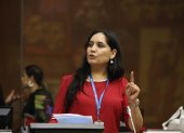 Proponente. Mireya Pazmiño, disidente de Pachakutik y aliada de los correístas, es la impulsora del juicio político a solo cuatro de los siete consejeros.