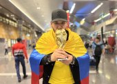 Ecuador. Un tricolor llegó incluso con el trofeo de la Copa del Mundo en mano. Sueña con el debut de mañana