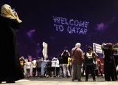 Doha, Qatar, a pocas horas del inicio del Mundial.
