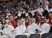 Hinchas de Qatar.