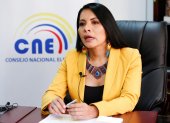 La presidenta del CNE, Diana Atamaint, en una fotografía de archivo.