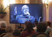 Una fotografía del trovador cubano Pablo Milanés, fallecido la víspera en Madrid (España), fue registrada este martes, 22 de noviembre, durante un homenaje de parte de la edición 43 del Festival Internacional de Nuevo Cine Latinoamericano, en La Habana (Cuba).