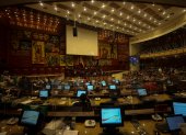 Vista del interior de la Asamblea Nacional en Quito (Ecuador), en una fotografía de archivo.