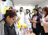 Los migrantes se capacitaron en la elaboración de desinfectantes, perfumes y aromas, en 80 horas.,