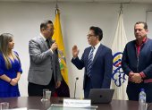 Acto. Tras una sesión de cinco horas, Roberto Romero fue posesionado como la nueva máxima autoridad de la Superintendencia de Bancos del Ecuador.