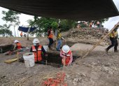 Obra.- Los trabajos que se hacen en la construcción para el funcionamiento del Tren Maya.