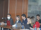 Diligencia. El excontralor Pablo Celi durante la audiencia de este miércoles 7 de diciembre.