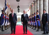 Mayorkas llegó acompañado del Embajador de EE.UU. en Ecuador,  Michael J. Fitzpatrick.