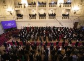 Vista general del pleno de la Convención Constitucional, en Santiago (Chile), en una fotografía de archivo. EFE/Alberto Valdés