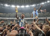 Lionel Messi se proclamó campeón de la Copa del Mundo y además fue elegido como el mejor jugador del torneo.