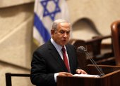Benjamin Netanyahu habla ante el Parlamento en Jerusalén el 9 de mayo de 2022. EFE/EPA/ATEF SAFADI