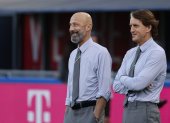 Roberto Mancini (d) y Gianluca Vialli eran muy unidos en la selección italiana.