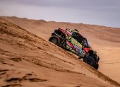Sebastián Guayasamín, piloto ecuatoriano que participa en el Rally Dakar.