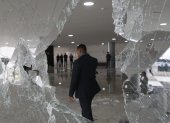 Fotografía que muestra los destrozos en el Palacio de Planalto luego de que manifestantes bolsonaristas se tomaran en la víspera la Plaza de los Tres Poderes para invadir los edificios gubernamentales, en Brasilia (Brasil). / André Coelho