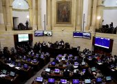 Vista general de la plenaria en el Senado colombiano, en una fotografía de archivo. EFE/Leonardo Muñoz