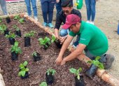 Los alumnos de la carrera Agropecuaria se harán cargo de los cultivos en el huerto.