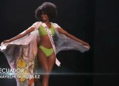 Nayelhi González inició su presentación en la competencia preliminar.