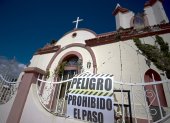 Pistas. Una iglesia afectada por los sismos. Foto de diciembre de 2022.