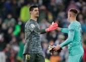 Courtois (i) y Ter Stegen durante uno de los compromisos de la Liga Santander.