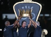 Parte del homenaje a Pelé, uno de los mejores futbolistas de todos los tiempos.