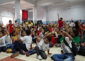Actividad. Niños de 20 parroquias asisten a encuentro conmemorativo.