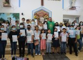 Guayaquil. En la iglesia Inmaculada Concepción decenas de niños y jóvenes terminaron sus cursos de catecismo.