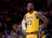 LeBron James # 23 de Los Ángeles sigue dejando su impronta en la NBA.