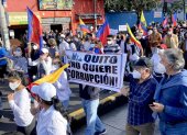 Marcha. En 2021, un grupo de capitalinos salió a las calles para pedir trasparencias en las contrataciones.