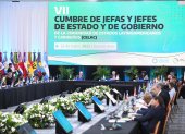 Fotografía cedida por el Ministerio de Exteriores de Argentina que muestra la inauguración de la VII Cumbre de la Celac hoy, en Buenos Aires (Argentina).
