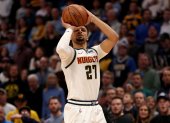 Jamal Murray fue el máximo anotador en la victoria de los Nuggets con 32 puntos.