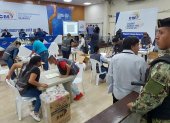 En la Delegación Provincial Electoral del Guayas , se instala la Junta Electoral para empezar el escrutinio de los votos.