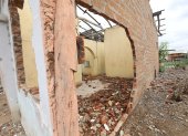 Guarida. Una de las casas abandonadas, donde los jóvenes se reúnen a consumir estupefacientes.