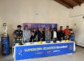 Independiente del Valle y Aucas participaron en la rueda de prensa previa a la disputa de la Supercopa Ecuador.