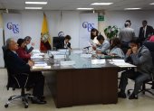 El pleno del CPCCS se reunión ayer en sesión extraordinaria para conocer la situación de la designación del presentante de la Corte Nacional en la Judicatura.