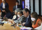Audiencia. El excontralor Pablo Celi en el mezanine de la Corte Nacional en la diligencia por posible cohecho.