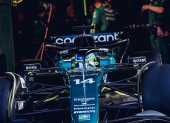 El AMR23 y el español se movieron  este miércoles en la pista de Silverstone solo para calibrar piezas. Los test oficiales son el 23 de febrero en Bahrain.