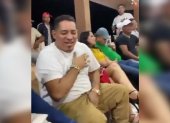 Junior Roldán celebró con sus allegados luego de recuperar su libertad.