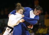 Estefanía García en uno de los combates que ganó para colgarse la histórica medalla de oro en los Juegos Panamericanos de Toronto 2015.