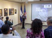 Managua. Momentos de la inauguración de la exposición de arte.