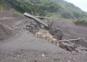Petroecuador reportó la para en el SOTE por el colapso de un puente en el río Marker.