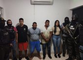Naranjito. Las cuatro personas que fueron detenidas tras operativo.
