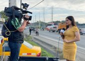 La reportera Vanessa Robles de Teleamazons fue nuevamente víctima del hampa.