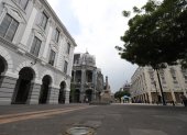 Casco. Los edificios del Municipio, la Gobernación del Guayas, en el centro, son algunos de los inmuebles patrimoniales con que cuenta la ciudad.