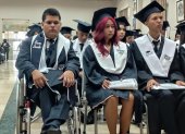 Aron Muñoz Zapatier se graduó de bachiller en la Unidad Educativa Guayaquil.