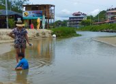 1. Montañita. En la provincia de Santa Elena se suele acumular el agua por problemas con el alcantarillado sanitario.