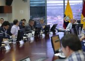 Reunión. La cita de trabajo fue en la ciudad de Cuenca, participaron representantes de la seguridad social.