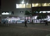 Personal policial acudió al centro hospitalario para verificar lo sucedido