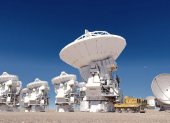 Chile. Antenas del Parque Astronómico del Llano de Chajnantor en el Atacama.